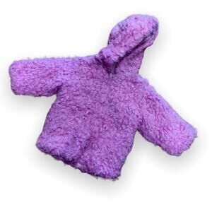 5/$35   The Children's Place Girls Coat Size 18 Months Pink Fuzzy Furry Soft NEW